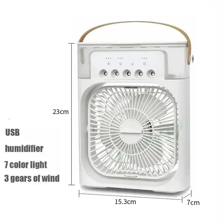 New 3 In 1 Fan Air Conditioner Household Mini Air Cooler LED Night Light Portable Humidifier Air Adjustment Fan Office Home Fan | Kalsten