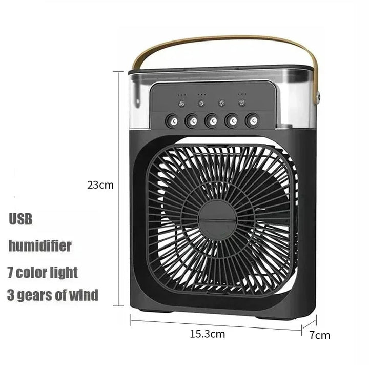 New 3 In 1 Fan Air Conditioner Household Mini Air Cooler LED Night Light Portable Humidifier Air Adjustment Fan Office Home Fan | Kalsten