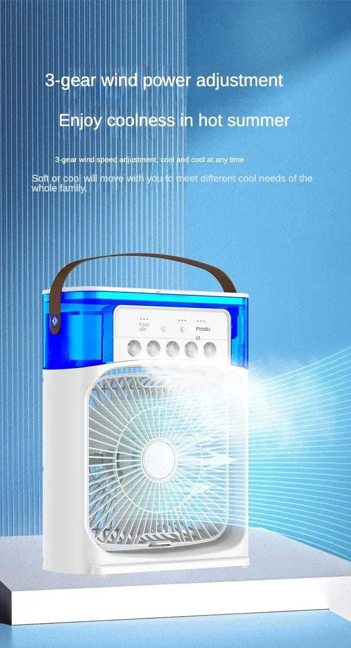 Portable Humidifier Fan Air Conditioner Household Small Air Cooler Hydrocooling Portable Air Adjustment For Office 3 Speed Fan | Kalsten