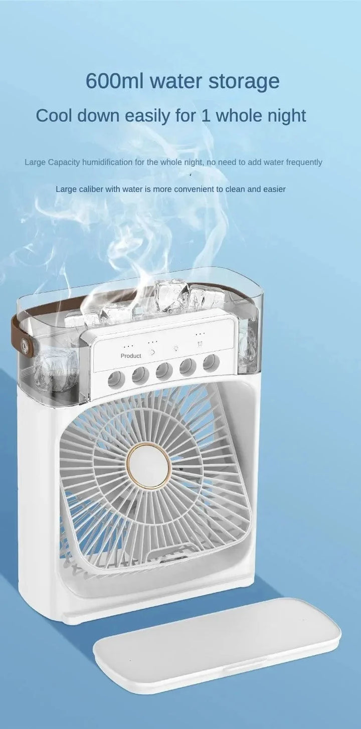 Portable Humidifier Fan Air Conditioner Household Small Air Cooler Hydrocooling Portable Air Adjustment For Office 3 Speed Fan | Kalsten
