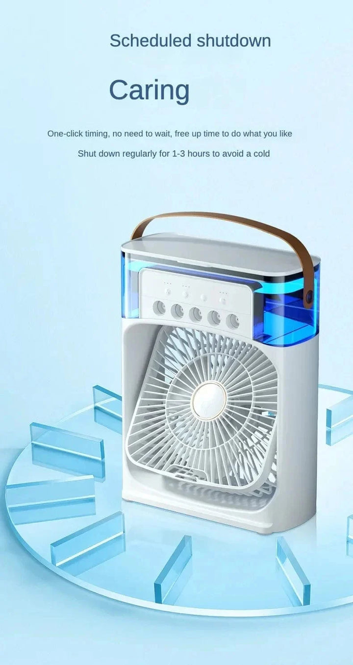 Portable Humidifier Fan Air Conditioner Household Small Air Cooler Hydrocooling Portable Air Adjustment For Office 3 Speed Fan | Kalsten