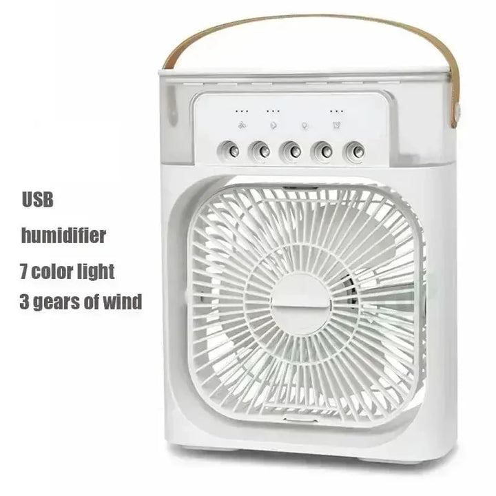 New 3 In 1 Fan Air Conditioner Household Mini Air Cooler LED Night Light Portable Humidifier Air Adjustment Fan Office Home Fan | Kalsten
