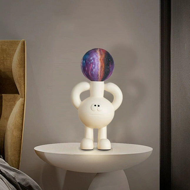 Playful Table Lamp with Glass Sphere - Glombra | Noxord