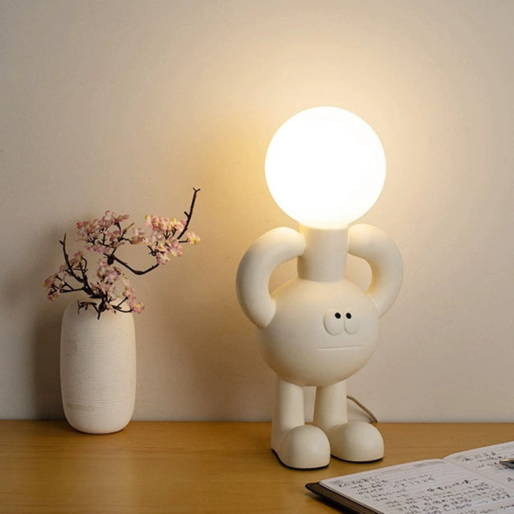 Playful Table Lamp with Glass Sphere - Glombra | Noxord