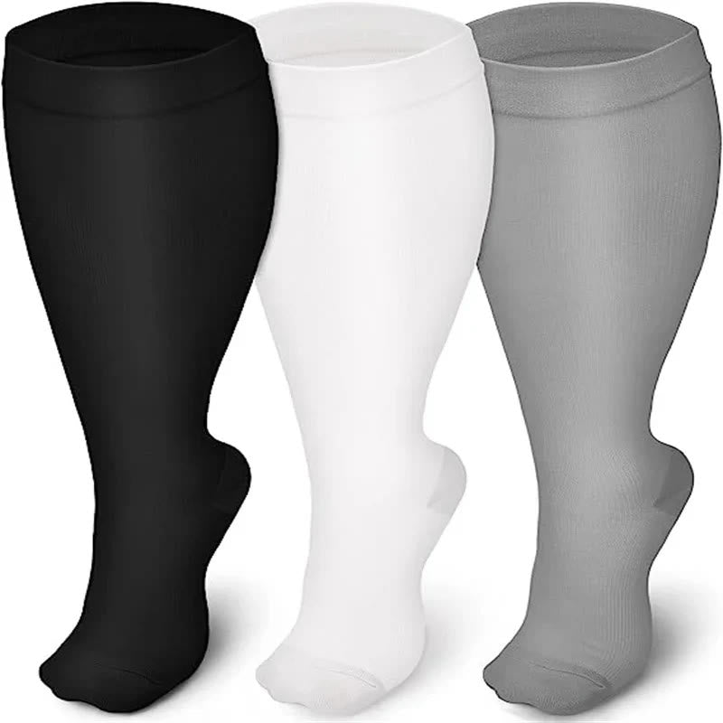 Plus Size Knee-High Compression Socks