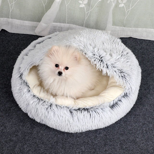 Cat Plush Cave Bed – Cozy Indoor Nest Noxord