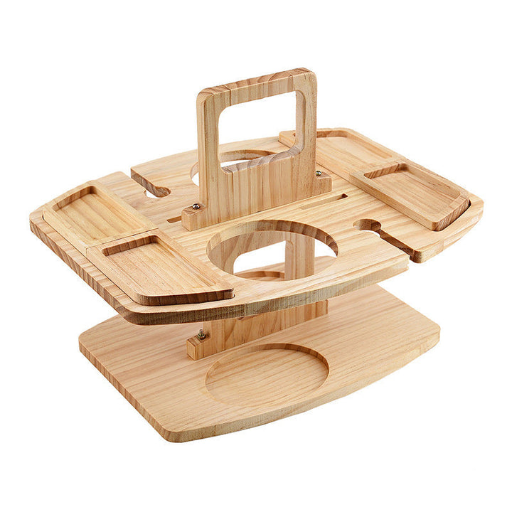 Portable Wooden Picnic Wine Table - WineNest