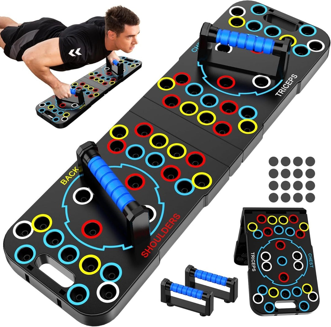Kalsten | Powerflex Push-Up Training Board – Color-Coded Chest, Shoulder & Triceps Workout – Durable & Portable Design – All Fitness Levels