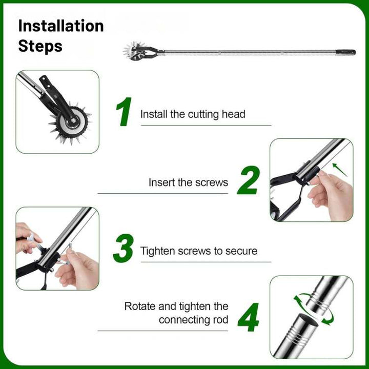 Manual lawn edge trimmer with roller | Kalsten