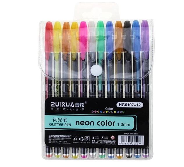 Glitzerly Glitter Gel Pens Set | Kalsten