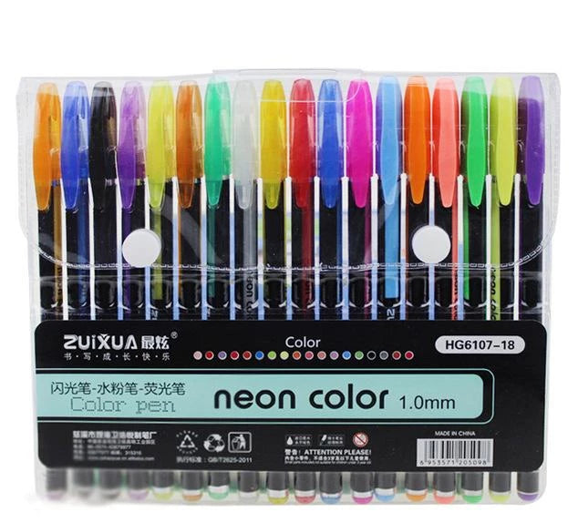 Glitzerly Glitter Gel Pens Set | Kalsten