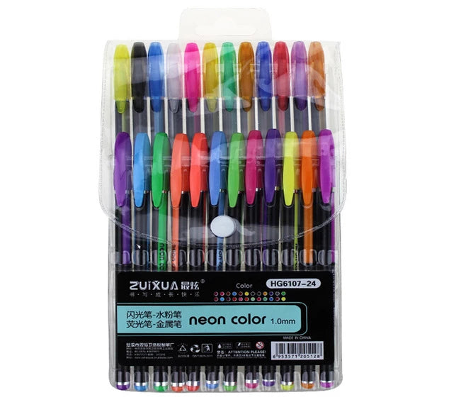 Glitzerly Glitter Gel Pens Set | Kalsten