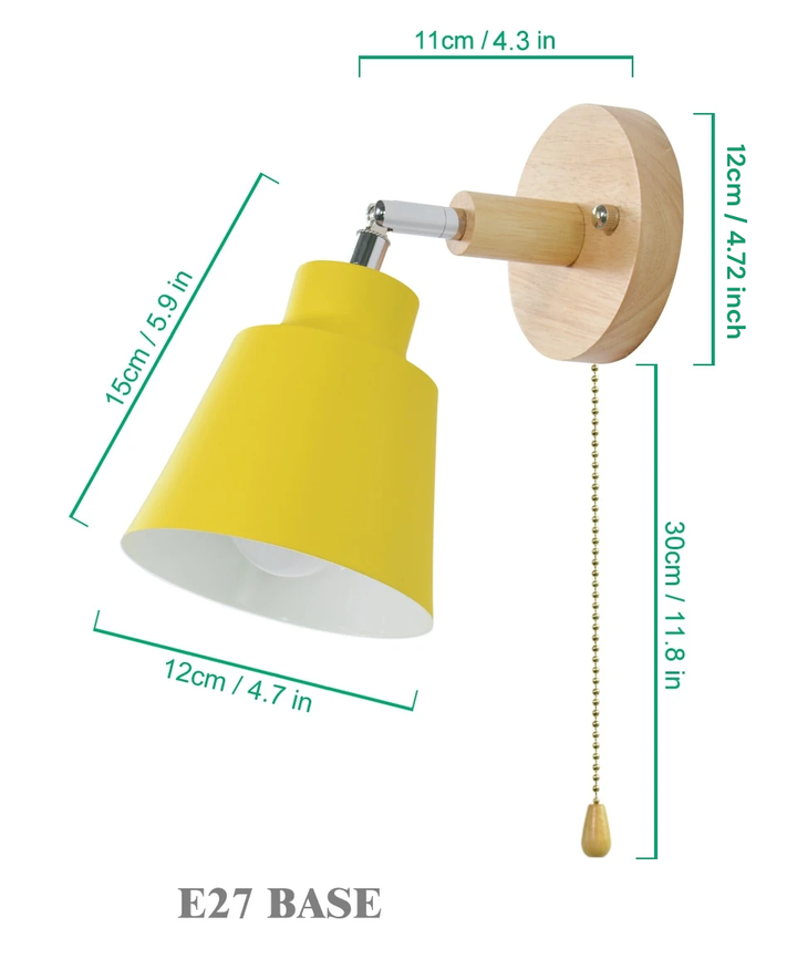 Noxord | Rotatable Collin Wall Light with Pull Chain Switch