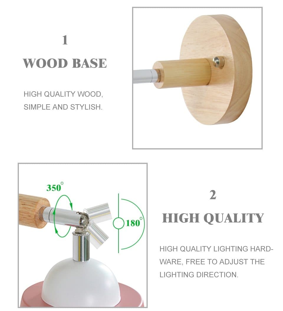 Noxord | Rotatable Collin Wall Light with Pull Chain Switch