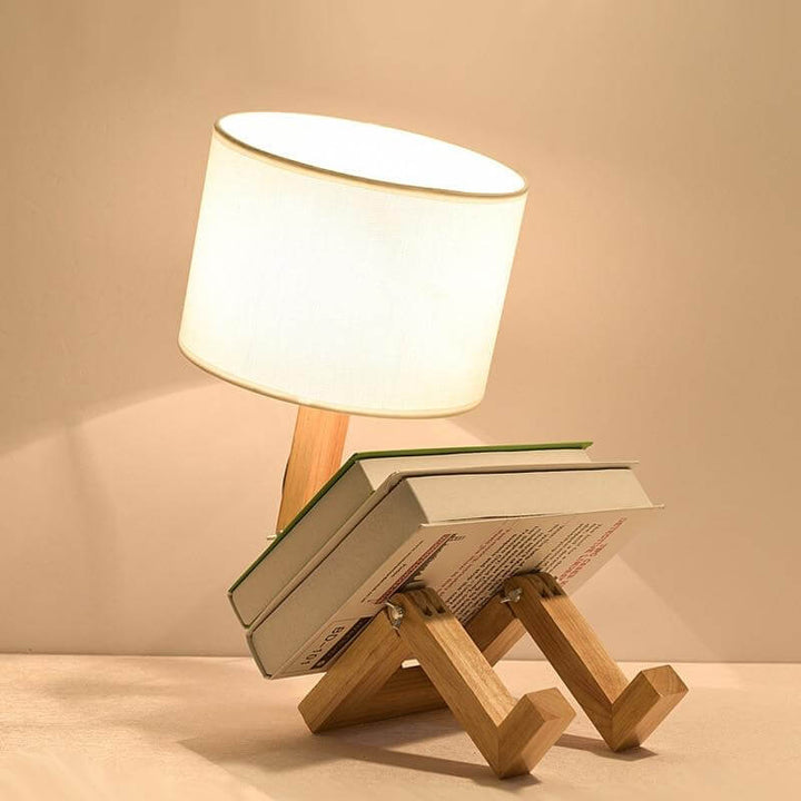 Creative Book Holder Robot Shape Table Lamp | Kalsten