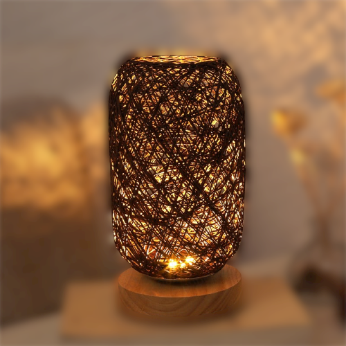 Table lamp made of rattan wood | Kalsten