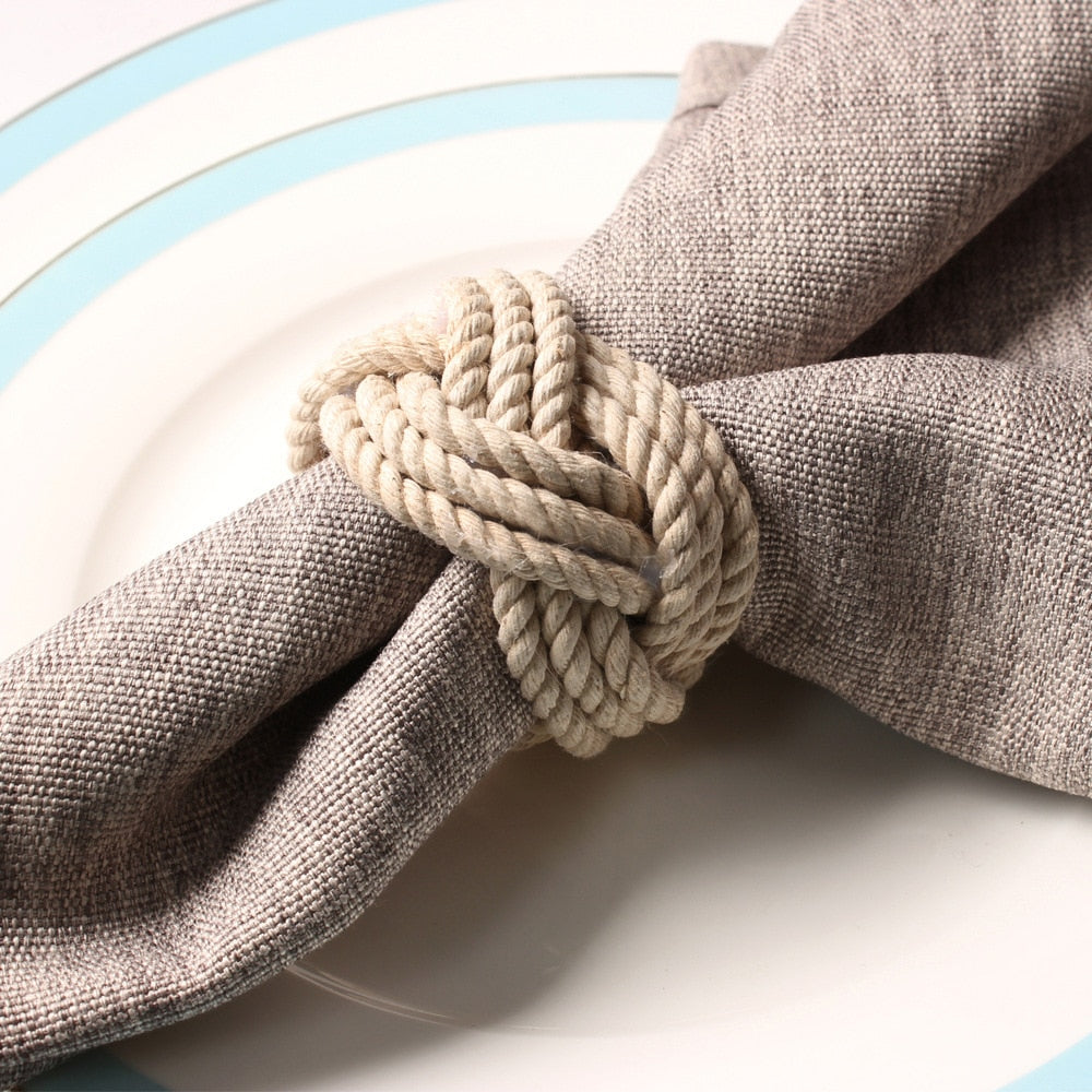 Kalsten | Braided Jute Napkin Ring - Set of 10