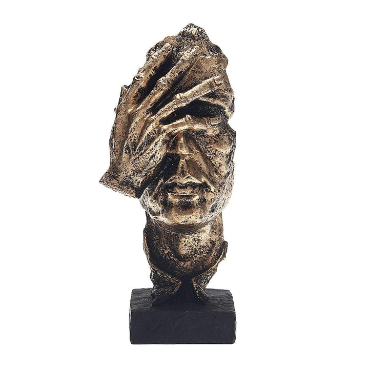 Abstract Gold Sculpture "NordicLine" – Modern Scandinavian Decoration | Kalsten