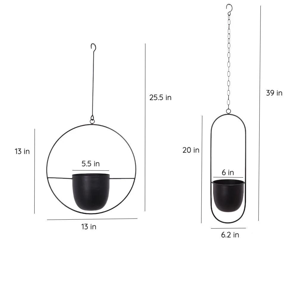 FloraFrame Elegant Metal Wall & Ceiling Plant Holder