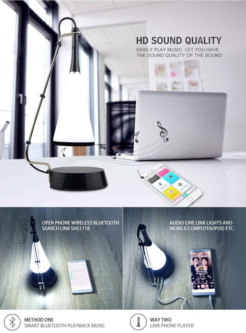 Touch Sensor Bluetooth Speaker Led Table Lamp | Noxord