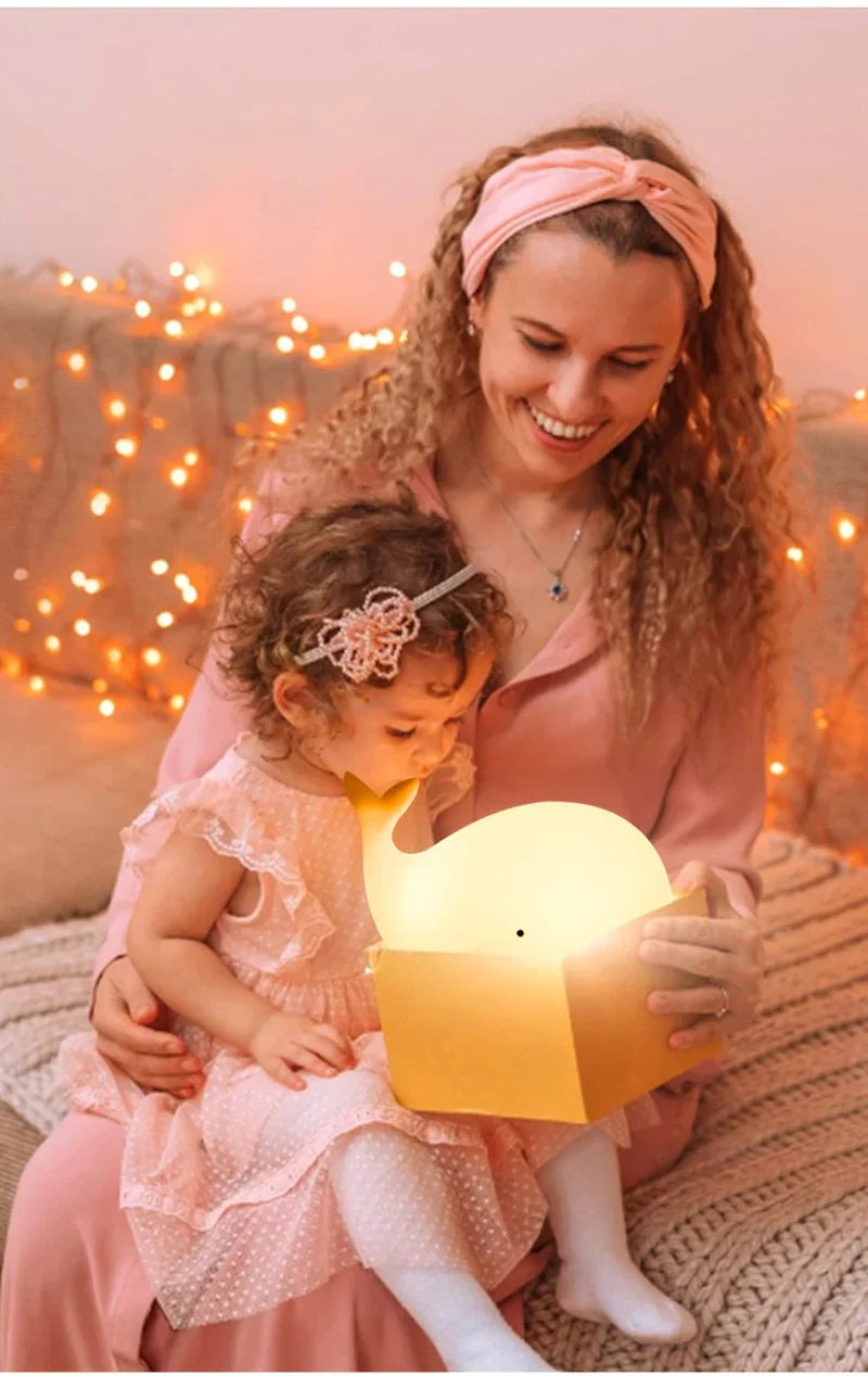 GlowWhale Night Lamp - Magical Color Party for Children Noxord