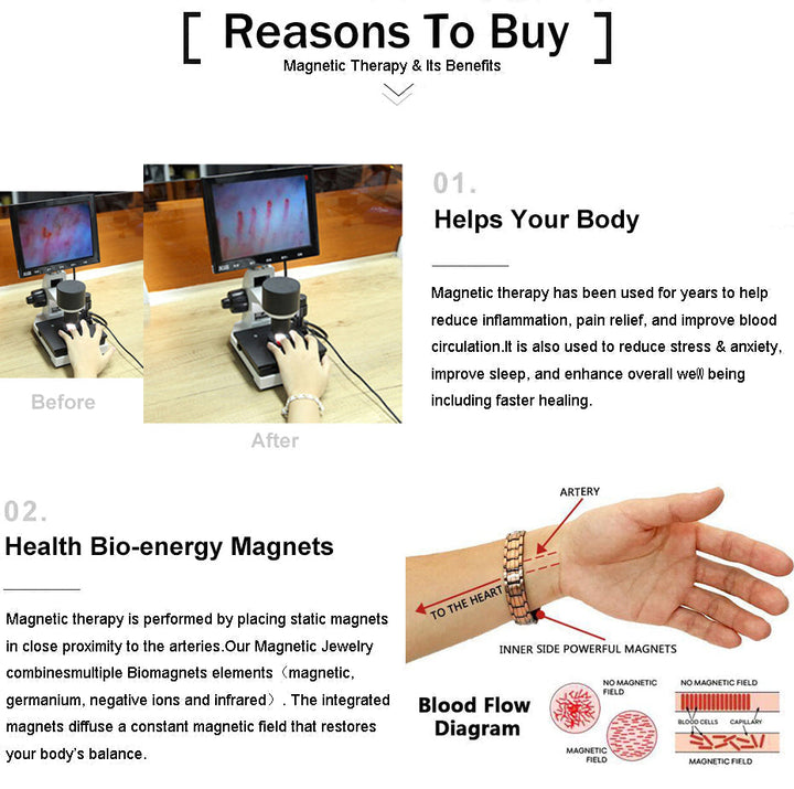 Titanium Magnetic Therapy Bracelet | Kalsten