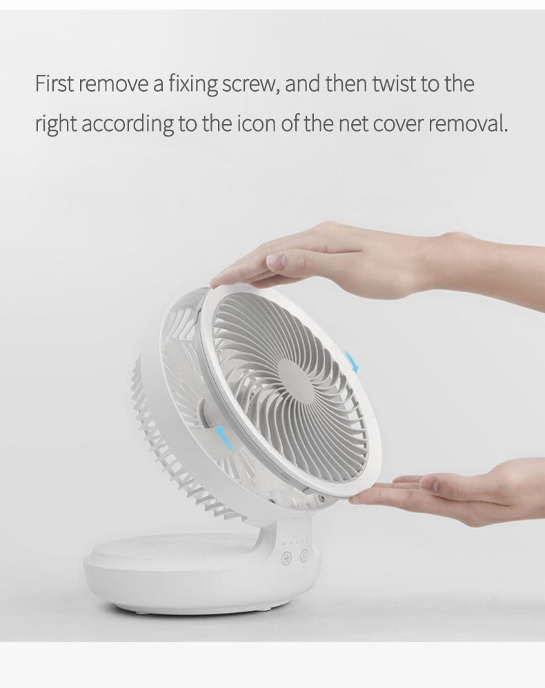 Portable Wireless Foldable Fan Night Lamp | Kalsten