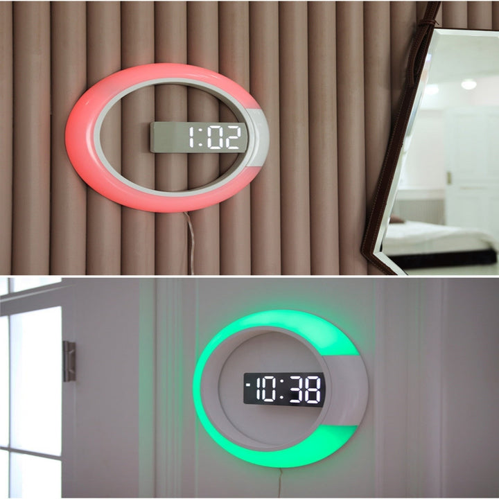 LED Ring Lamp Wall Clock | Kalsten