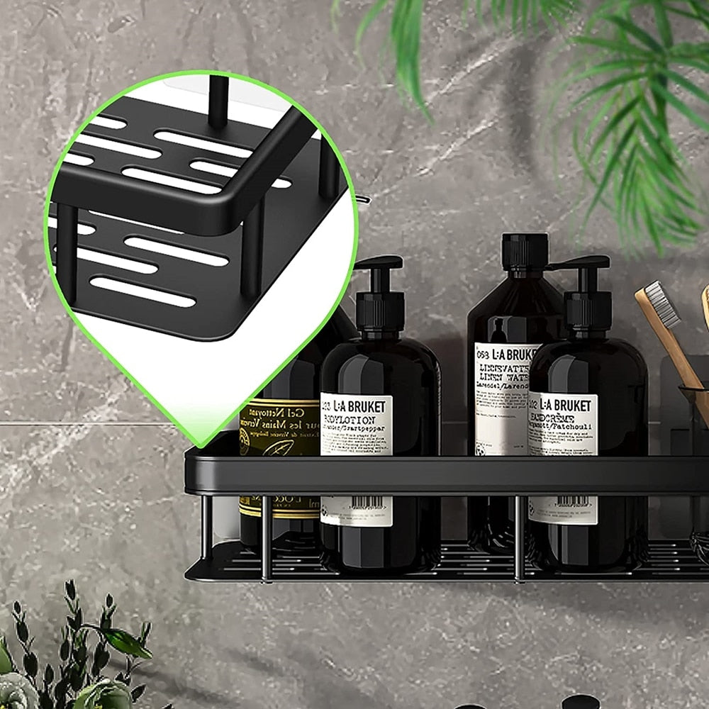 Noxord | Metal Suction Cup Bathroom Shelves