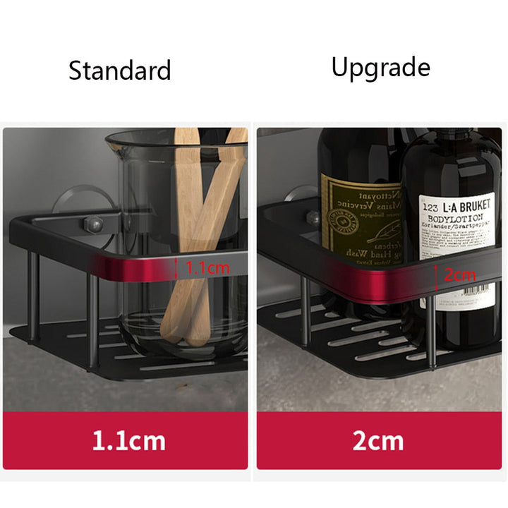 Noxord | Metal Suction Cup Bathroom Shelves