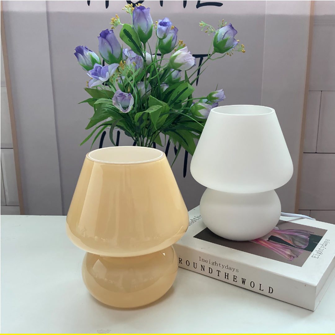 Creative Mushroom Glass Mushroom Table Lamp | Kalsten