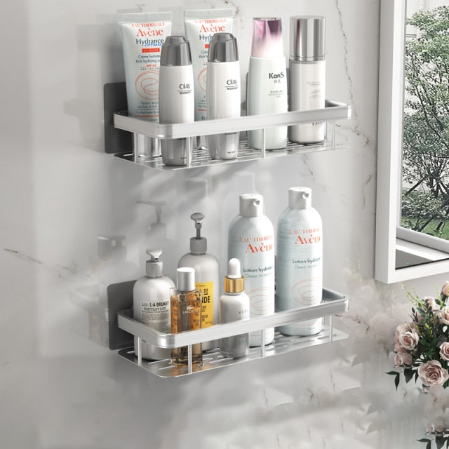 Noxord | Metal Suction Cup Bathroom Shelves