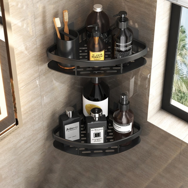 Noxord | Metal Suction Cup Bathroom Shelves