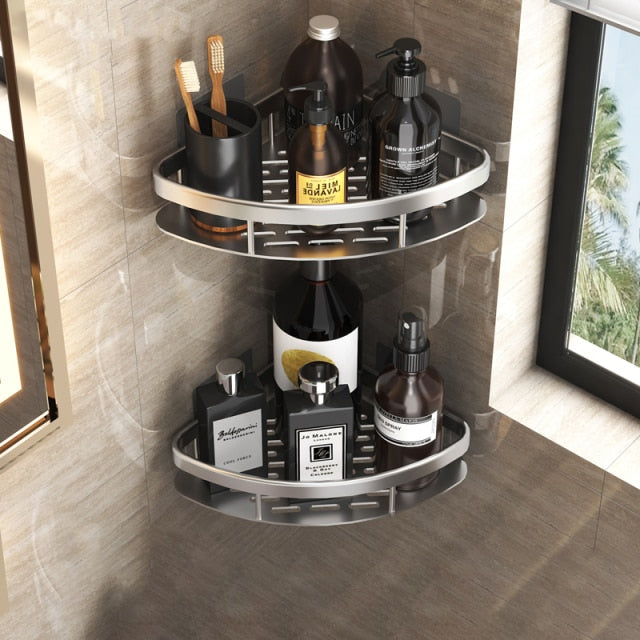 Noxord | Metal Suction Cup Bathroom Shelves