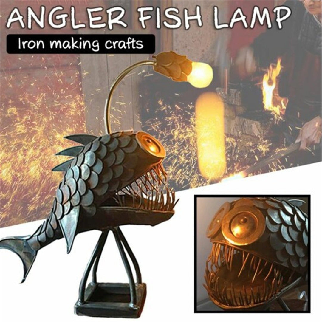 Creative Iron Angler Fish Desk Lamp | Kalsten