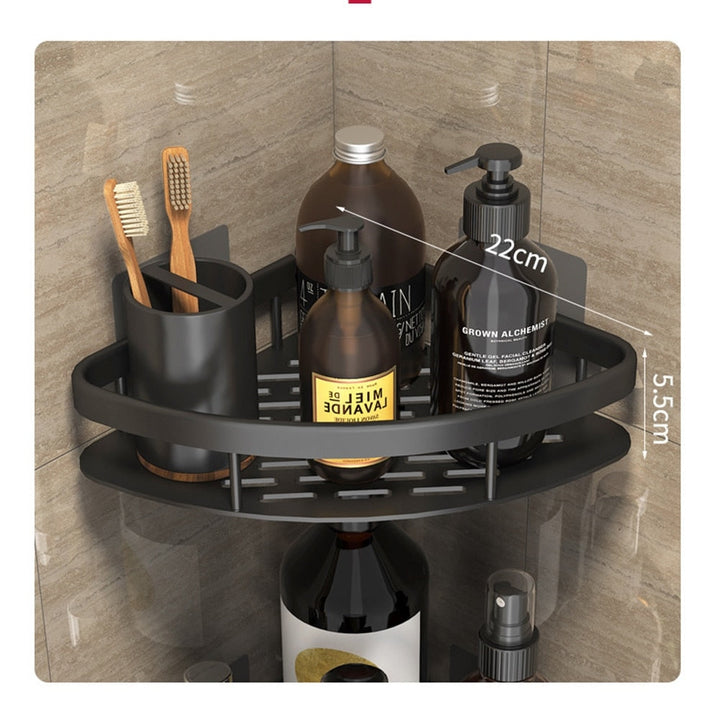 Noxord | Metal Suction Cup Bathroom Shelves