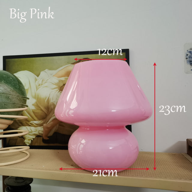 Creative Mushroom Glass Mushroom Table Lamp | Kalsten
