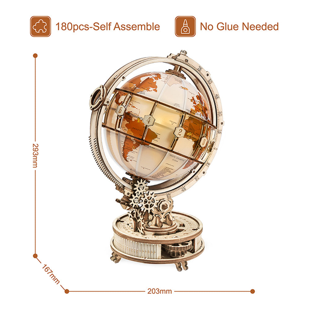 3D Puzzle Luminous Globe | Noxord