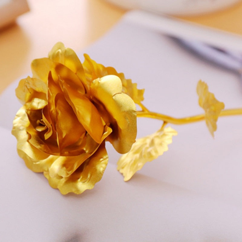 Kalsten | 24k gold-plated rose | Including certificate and luxurious gift box