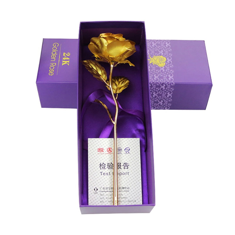 Kalsten | 24k gold-plated rose | Including certificate and luxurious gift box