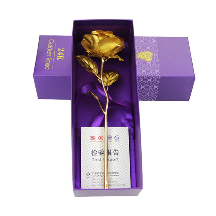 Kalsten | 24k gold-plated rose | Including certificate and luxurious gift box