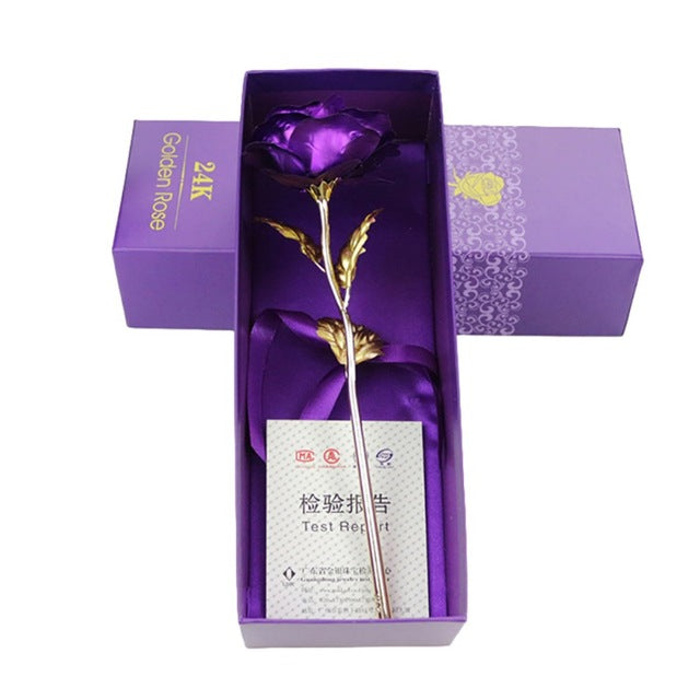 Kalsten | 24k gold-plated rose | Including certificate and luxurious gift box