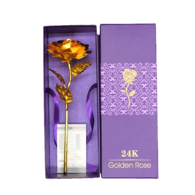 Kalsten | 24k gold-plated rose | Including certificate and luxurious gift box