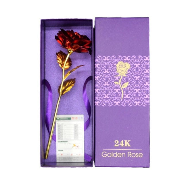 Kalsten | 24k gold-plated rose | Including certificate and luxurious gift box
