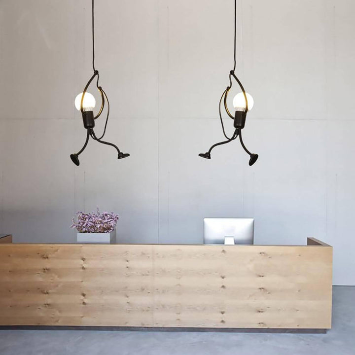 Human Animation Figure Chandelier Lights | Noxord