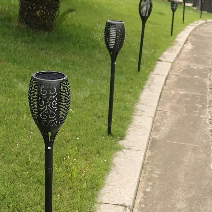 LED Solar Garden Torches Deluxe 96 LED (4 pieces) Noxord
