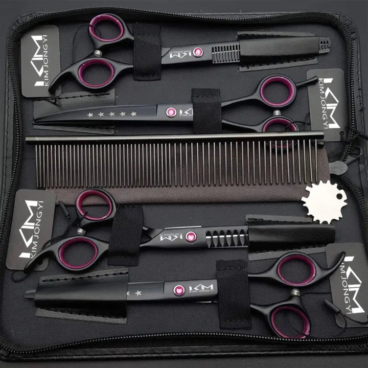 Professional Dog Grooming Scissors Set - PrecisionPaw Noxord