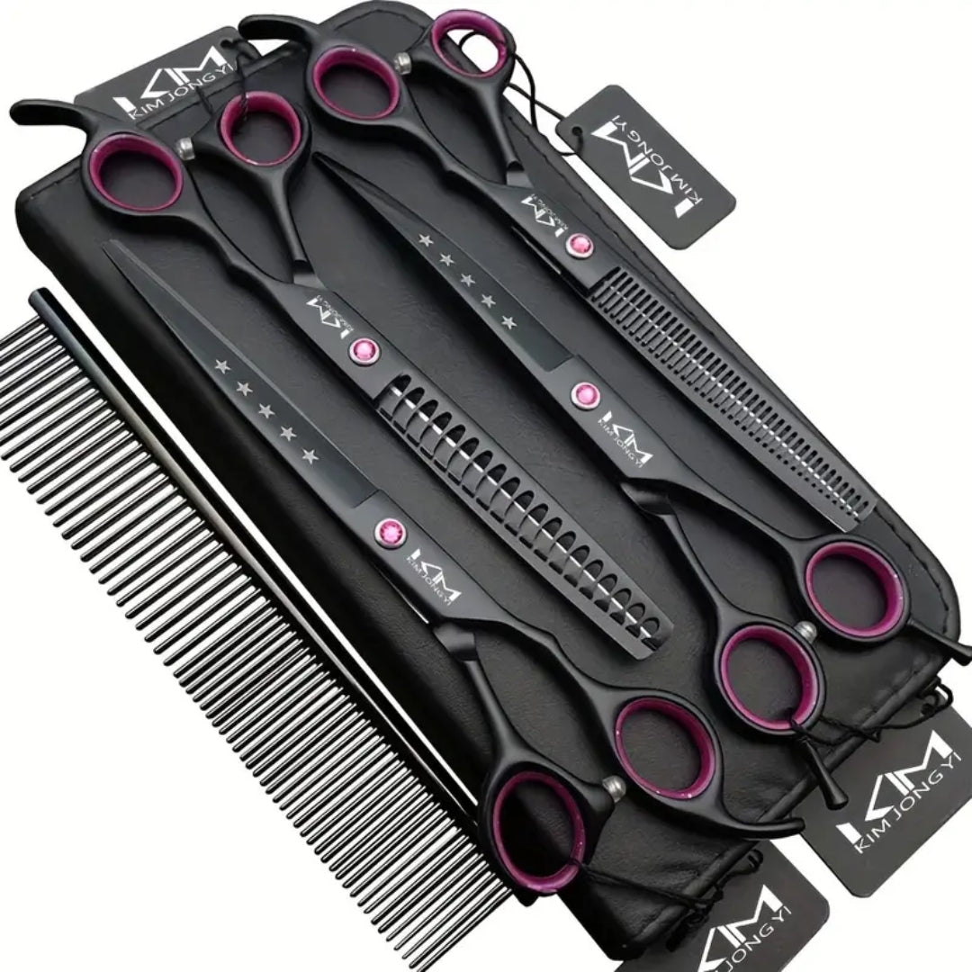 Professional Dog Grooming Scissors Set - PrecisionPaw Noxord