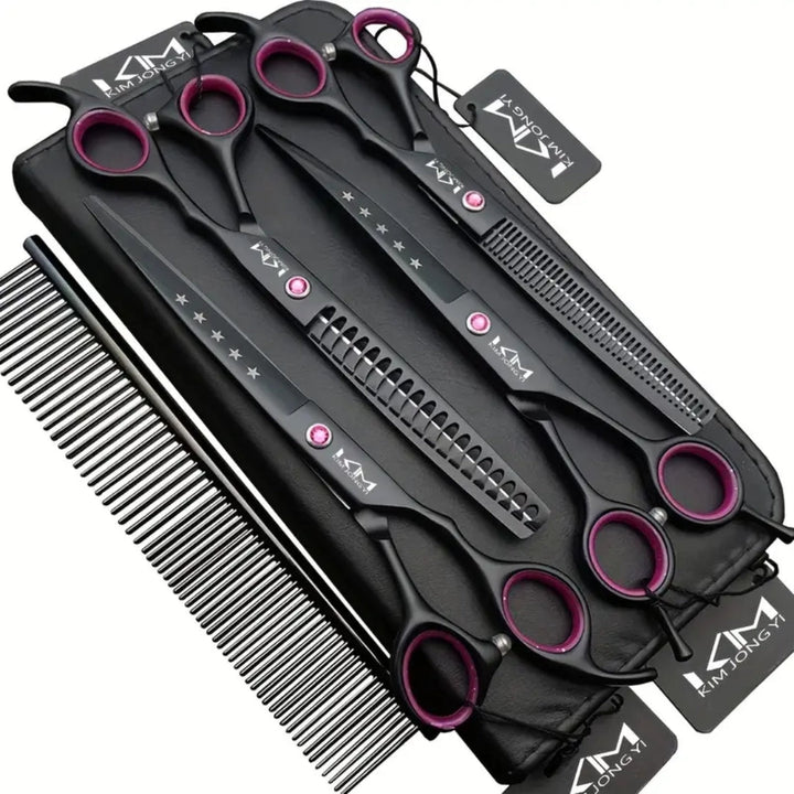 Professional Dog Grooming Scissors Set - PrecisionPaw Noxord