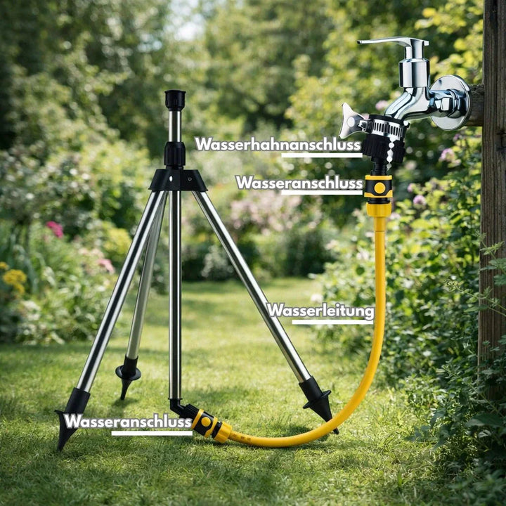 AquaStraal Garden Sprinkler With Tripod 360 Degrees | Kalsten